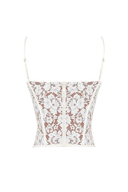 Mila Lace Underwired Corset - White