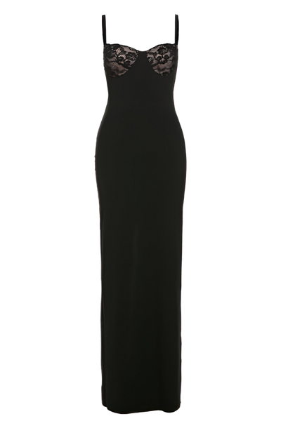 Muse Lace Maxi Dress - Black