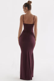 Milena Corset Maxi Dress - Brown