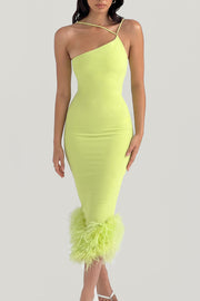 ALESSIA LIME MIDI DRESS - Light green - MALVI PARISMALVI PARIS