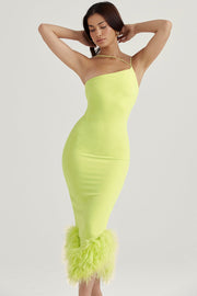 ALESSIA LIME MIDI DRESS - Light green - MALVI PARISMALVI PARIS