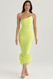 ALESSIA LIME MIDI DRESS - Light green - MALVI PARISMALVI PARIS