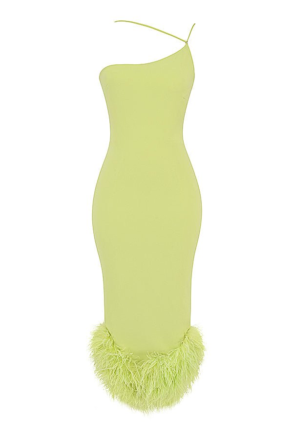 ALESSIA LIME MIDI DRESS - Light green - MALVI PARISMALVI PARIS