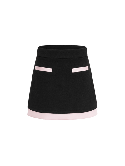 BLAIR Tweed Matching mini Skirt - Black - MALVI PARISMALVI PARIS