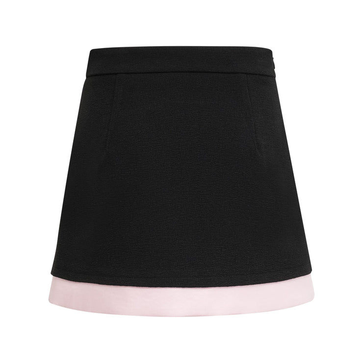 BLAIR Tweed Matching mini Skirt - Black - MALVI PARISMALVI PARIS