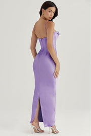 CHARMAINE LAVENDER CORSET MAXI DRESS - Purple - MALVI PARISMALVI PARIS