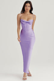 CHARMAINE LAVENDER CORSET MAXI DRESS - Purple - MALVI PARISMALVI PARIS