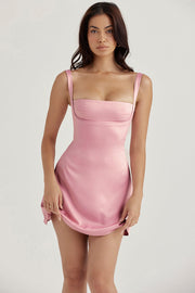 Kara Pink Quartz Mini Dress - Light Pink