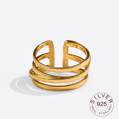 ELLA CLASSY DRAPED RING - Gold - MALVI PARISMALVI PARIS