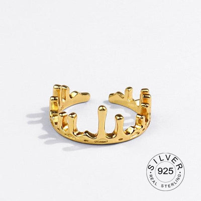 KYLIE BOYS TEARS RING - Gold - MALVI PARIS