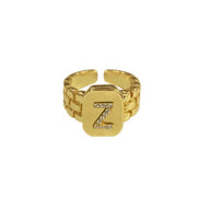 SAY MY NAME RING - Gold - MALVI PARIS