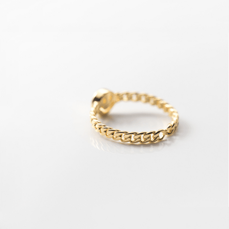 IVANA MAKE ME SMILE RING - Gold - MALVI PARIS