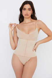 SCULPTING CORSET WAIST SHAPER - BEIGE - MALVI PARIS