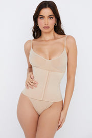 SCULPTING CORSET WAIST SHAPER - BEIGE - MALVI PARIS