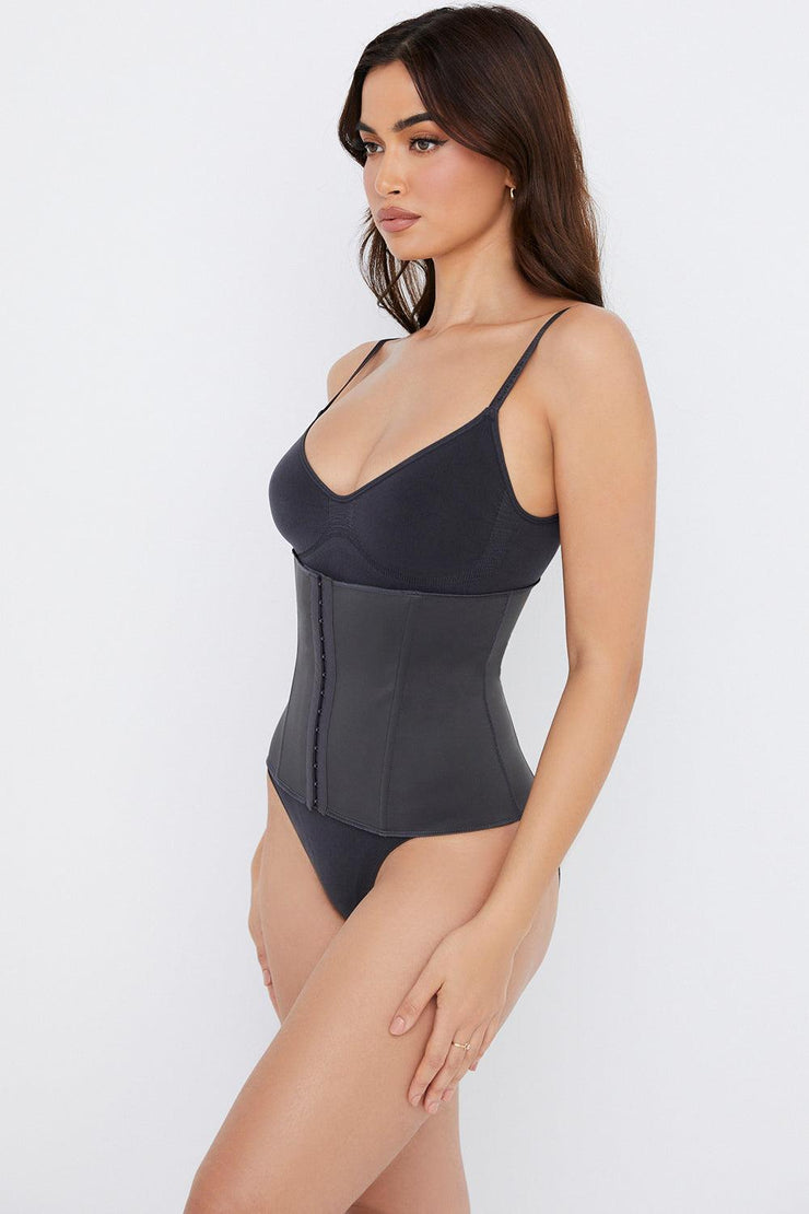 SCULPTING CORSET WAIST SHAPER - BLACK - MALVI PARIS