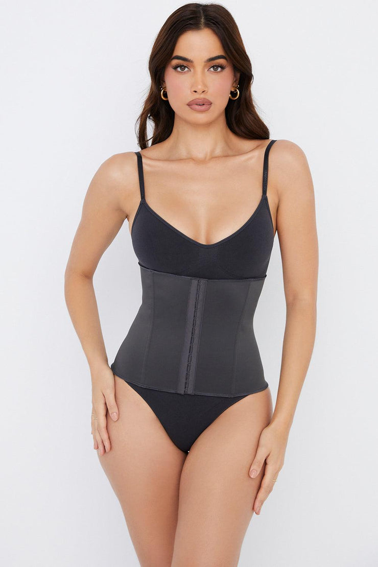 SCULPTING CORSET WAIST SHAPER - BLACK - MALVI PARIS